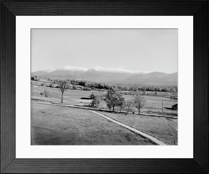 Framed Print : Presidential Range from Waumbek Hall, Jefferson, White Mountains, (c1900?). Creator: Unknown Framed Print : Presidential Range from Waumbek Hall, Jefferson, White Mountains, (c1900?). Creator: Unknown