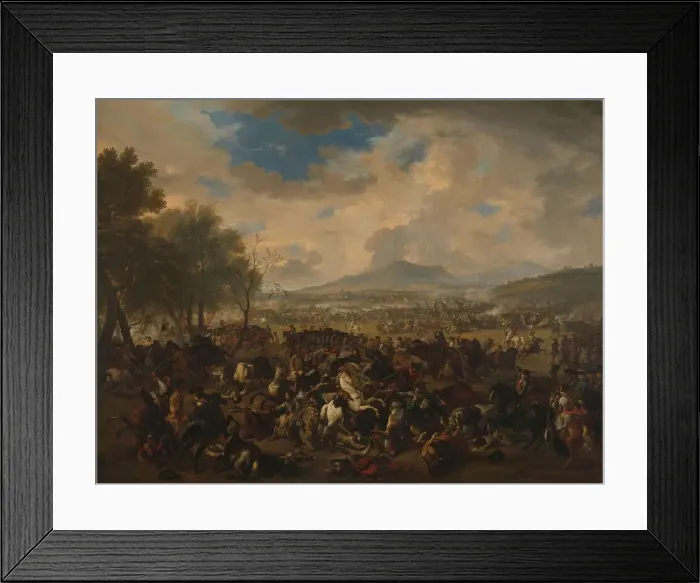 Framed Print : The Battle of Ramillies between the French and the Allied Powers, 23 May 1706, (1706-1710). Creator: Jan van Huchtenburg Framed Print : The Battle of Ramillies between the French and the Allied Powers, 23 May 1706, (1706-1710). Creator: Jan van Huchtenburg