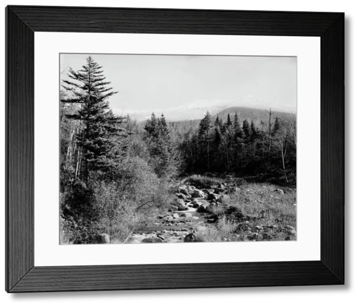 Framed Print : Ammonoosuc River and Mt. Monroe, Mount Pleasant, White Mountains, ca 1900. Creator: Unknown Framed Print : Ammonoosuc River and Mt. Monroe, Mount Pleasant, White Mountains, ca 1900. Creator: Unknown
