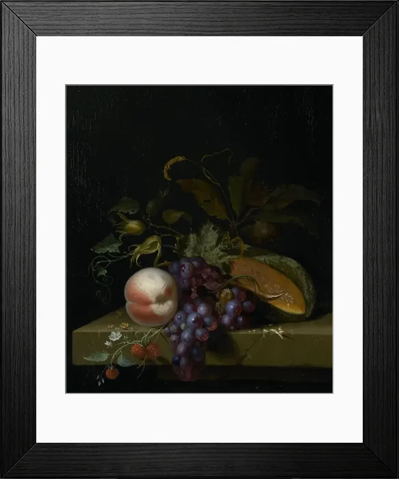 Framed Print : Still Life with Fruit, 1673. Creator: Pieter Gallis Framed Print : Still Life with Fruit, 1673. Creator: Pieter Gallis