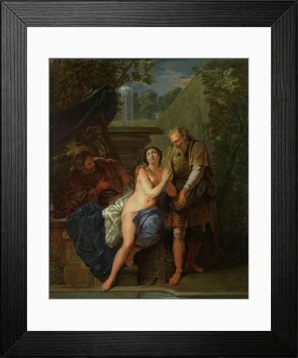Framed Print : Susanna and the Elders, 1690-1710. Creator: Nicolas Bertin Framed Print : Susanna and the Elders, 1690-1710. Creator: Nicolas Bertin