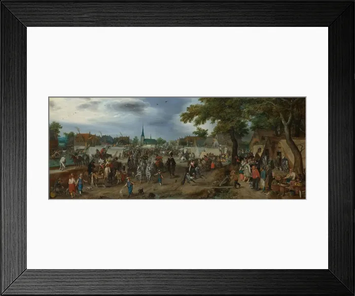 Framed Print : Princes Maurice and Frederick Henry at the Valkenburg Horse Fair, 1618. Creator: Adriaen van de Venne Framed Print : Princes Maurice and Frederick Henry at the Valkenburg Horse Fair, 1618. Creator: Adriaen van de Venne