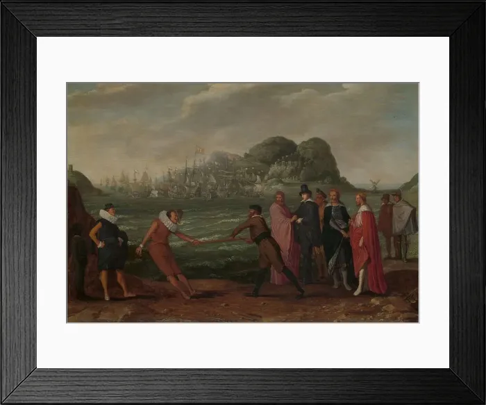 Framed Print : Battle for the Gold Staff (Dominion of the World), c.1615-c.1630. Creator: Adam Willaerts Framed Print : Battle for the Gold Staff (Dominion of the World), c.1615-c.1630. Creator: Adam Willaerts