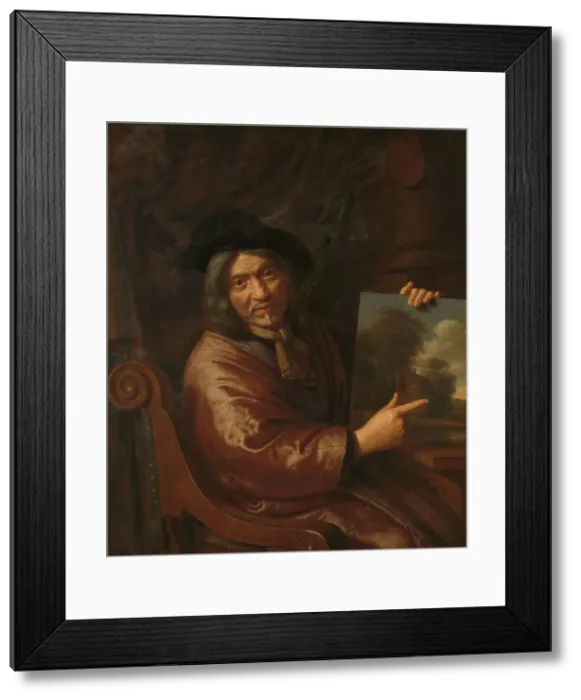 Framed Print : Self-Portrait, 1640-1678. Creator: Pieter Jansz van Asch Framed Print : Self-Portrait, 1640-1678. Creator: Pieter Jansz van Asch
