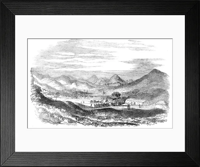 Framed Print : Commencement of the Reservoir, in the Valley of Vehar, Island of Salsette, 1856. Creator: Unknown