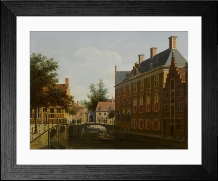 Framed Print : The Oude Zijds Herenlogement (Gentlemen's Hotel) in Amsterdam, 1660-1680. Creator: Gerrit Berckheyde Framed Print : The Oude Zijds Herenlogement (Gentlemen's Hotel) in Amsterdam, 1660-1680. Creator: Gerrit Berckheyde