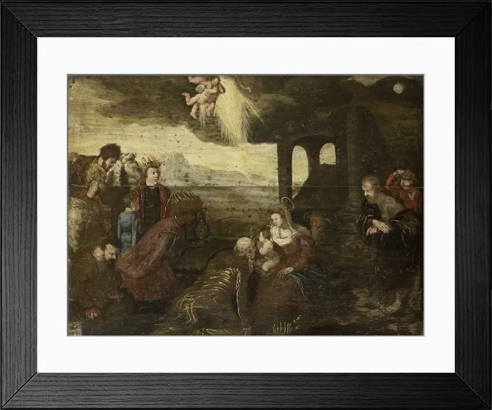 Framed Print : Adoration of the Magi, 1500-1599. Creator: Unknown Framed Print : Adoration of the Magi, 1500-1599. Creator: Unknown