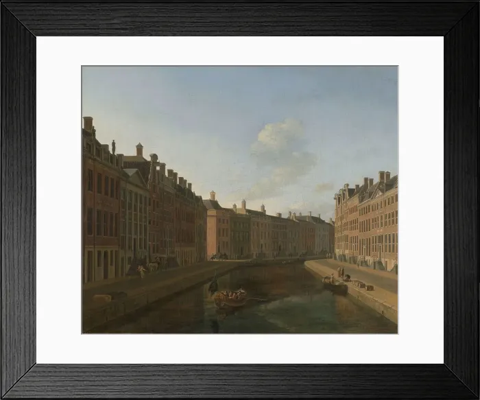 Framed Print : View of the Gouden Bocht in the Herengracht from the east, (Amsterdam), 1685. Creator: Gerrit Berckheyde Framed Print : View of the Gouden Bocht in the Herengracht from the east, (Amsterdam), 1685. Creator: Gerrit Berckheyde