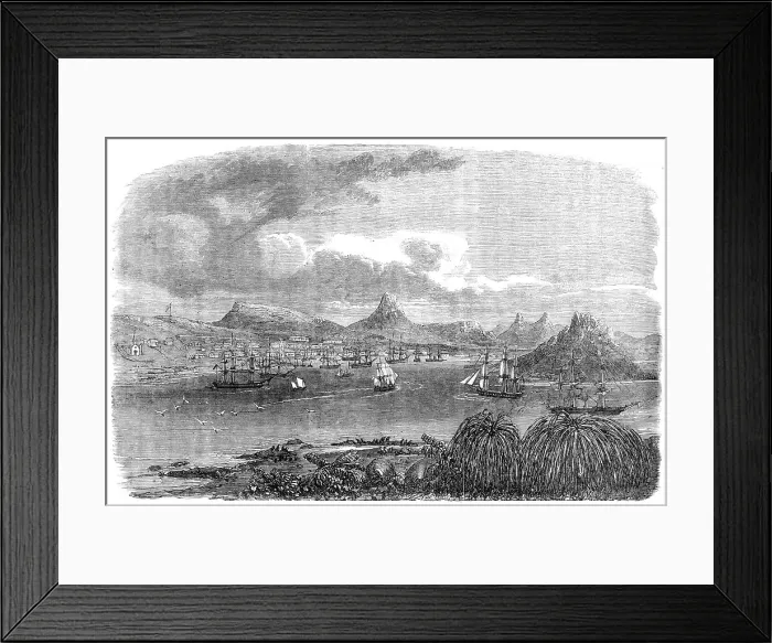 Framed Print : The Falkland Islands: Stanley Harbour, Port William, 1856. Creator: Unknown Framed Print : The Falkland Islands: Stanley Harbour, Port William, 1856. Creator: Unknown