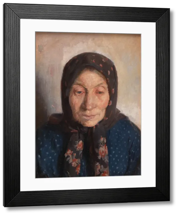 Framed Print : An Old Fisherman's Wife, 1874-1912. Creator: Anna Kirstine Ancher Framed Print : An Old Fisherman's Wife, 1874-1912. Creator: Anna Kirstine Ancher