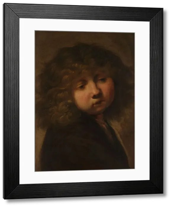 Framed Print : Head of a Boy, after 1643. Creator: Rembrandt van Rijn (circle of) Framed Print : Head of a Boy, after 1643. Creator: Rembrandt van Rijn (circle of)
