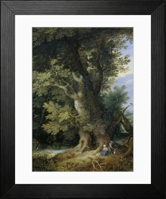 Framed Print : Rest on the Flight into Egypt, 1600-1699. Creator: Unknown Framed Print : Rest on the Flight into Egypt, 1600-1699. Creator: Unknown