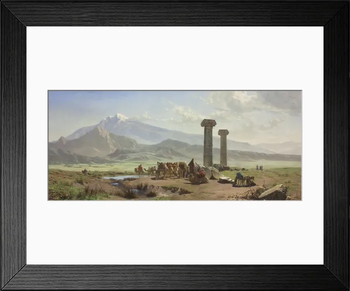 Framed Print : The Lydian Plain near Sardis, Asia Minor (Turkey), 1878. Creator: Harald Jerichau Framed Print : The Lydian Plain near Sardis, Asia Minor (Turkey), 1878. Creator: Harald Jerichau