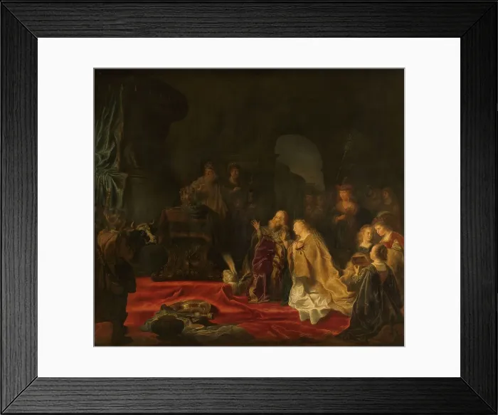 Framed Print : The Idolatry of King Solomon, 1644. Creator: Salomon Koninck Framed Print : The Idolatry of King Solomon, 1644. Creator: Salomon Koninck