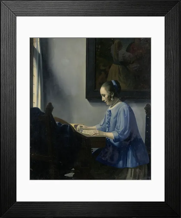 Framed Print : Woman reading music, 1935-1940. Creator: Han van Meegeren Framed Print : Woman reading music, 1935-1940. Creator: Han van Meegeren