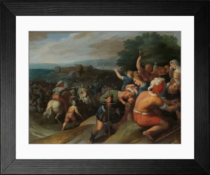 Framed Print : The Batavians Surround the Romans at Vetera, 1600-1613. Creator: Otto Van Veen Framed Print : The Batavians Surround the Romans at Vetera, 1600-1613. Creator: Otto Van Veen