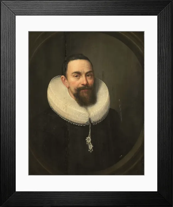 Framed Print : Portrait of Sir Pieter Courten (1581-1630), 1630. Creator: Salomon Mesdach Framed Print : Portrait of Sir Pieter Courten (1581-1630), 1630. Creator: Salomon Mesdach