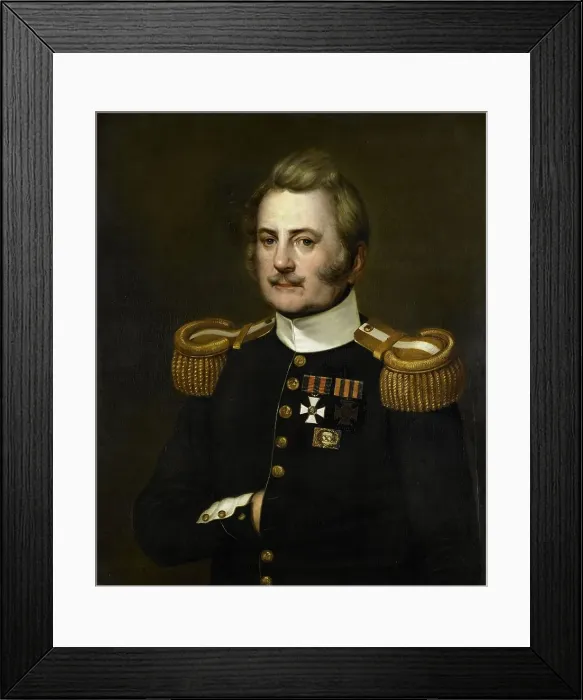 Framed Print : J. D. B. Wilkens, Lieutenant Colonel in the Infantry, 1837. Creator: Jurjen de Jong Framed Print : J. D. B. Wilkens, Lieutenant Colonel in the Infantry, 1837. Creator: Jurjen de Jong