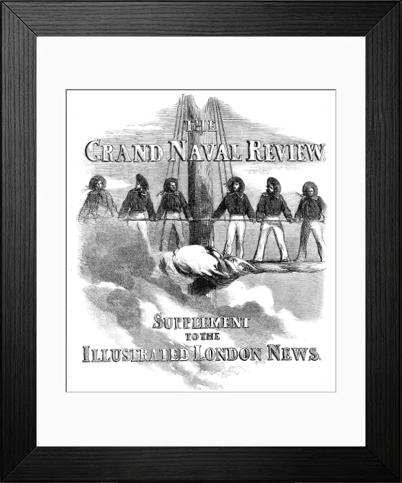 Framed Print : The Grand Naval Review - Supplement, 1856. Creator: Unknown Framed Print : The Grand Naval Review - Supplement, 1856. Creator: Unknown