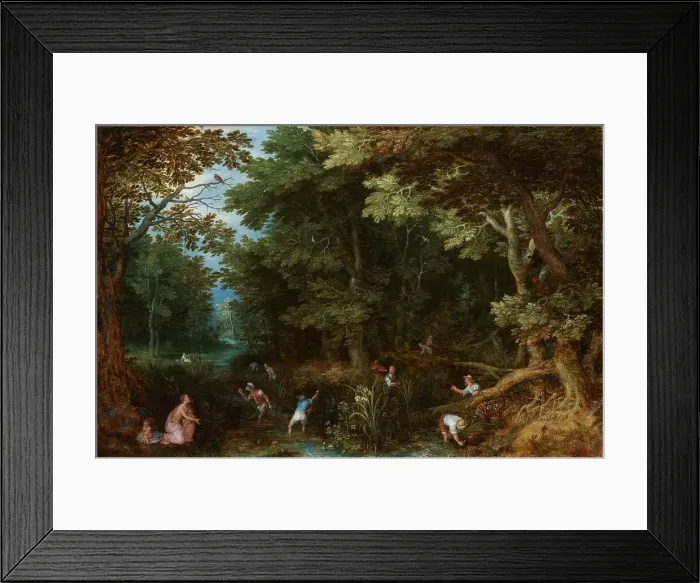 Framed Print : Latona and the Lycian Peasants, c.1605. Creator: Jan Brueghel the Elder Framed Print : Latona and the Lycian Peasants, c.1605. Creator: Jan Brueghel the Elder