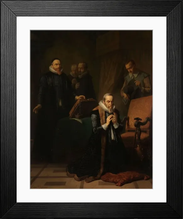 Framed Print : The last prayer of Johan van Oldenbarnevelt, 1840-1878. Creator: Simon Opzoomer Framed Print : The last prayer of Johan van Oldenbarnevelt, 1840-1878. Creator: Simon Opzoomer