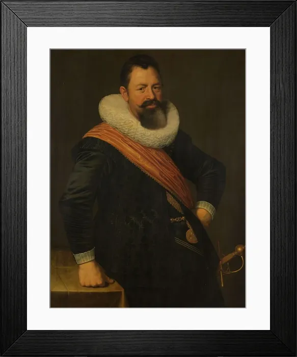 Framed Print : Portrait of Jochem Hendricksz Swartenhont (1566-1627), 1627. Creator: Nicolaes Eliasz Pickenoy Framed Print : Portrait of Jochem Hendricksz Swartenhont (1566-1627), 1627. Creator: Nicolaes Eliasz Pickenoy