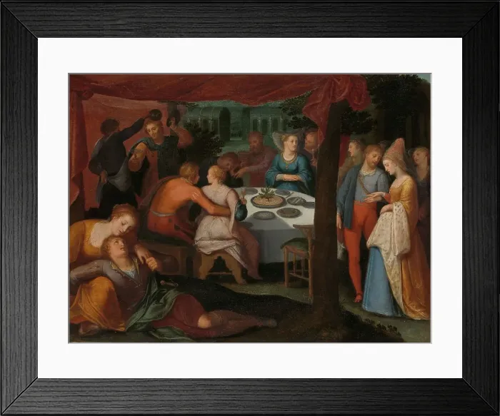 Framed Print : A Nocturnal Banquet, 1600-1613. Creator: Otto Van Veen Framed Print : A Nocturnal Banquet, 1600-1613. Creator: Otto Van Veen