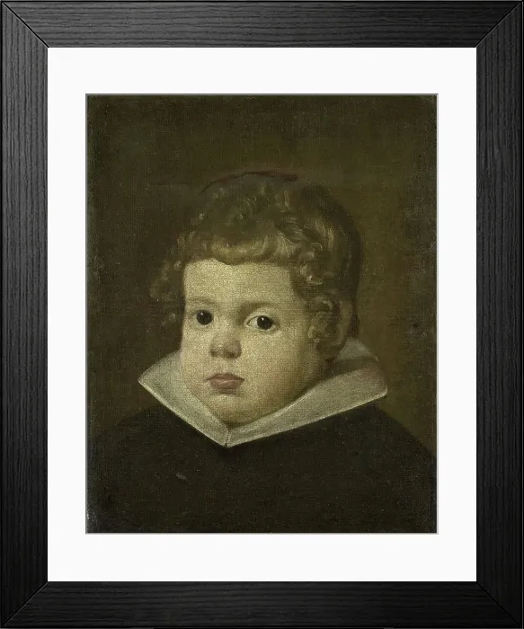 Framed Print : Portrait of a Boy about three years old, possibly Prince Balthasar Carlos, Son of the... 1632-1650. Creator: Unknown Framed Print : Portrait of a Boy about three years old, possibly Prince Balthasar Carlos, Son of the... 1632-1650. Creator: Unknown