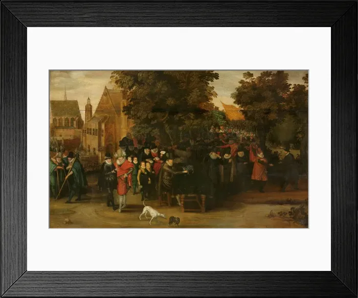 Framed Print : Satirical Show on Dutch Politics around 1619, c.1619-c.1620. Creator: Follower of Adriaen Pietersz van de Venne Framed Print : Satirical Show on Dutch Politics around 1619, c.1619-c.1620. Creator: Follower of Adriaen Pietersz van de Venne