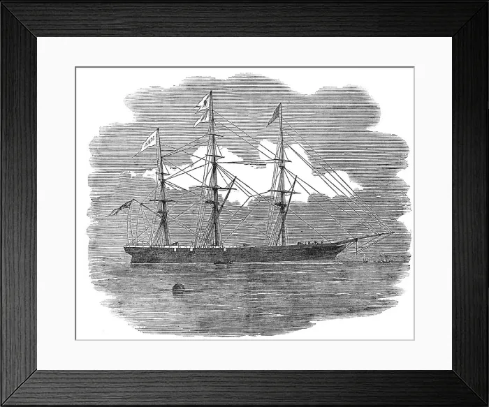 Framed Print : The Royal Mail Clipper Schomberg, 1856. Creator: Unknown. The Royal Mail Clipper Schomberg, 1856. Creator: Unknown Framed Print : The Royal Mail Clipper Schomberg, 1856. Creator: Unknown. The Royal Mail Clipper Schomberg, 1856. Creator: Unknown