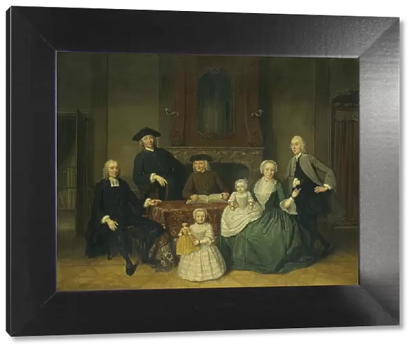 Portrait of the Brak Family, Amsterdam Mennonites, 1752. Creator: Tibout Regters