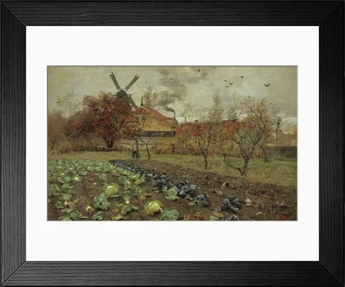 Framed Print : View of Amerikavej in Copenhagen, 1881. Creator: Frits Thaulow Framed Print : View of Amerikavej in Copenhagen, 1881. Creator: Frits Thaulow