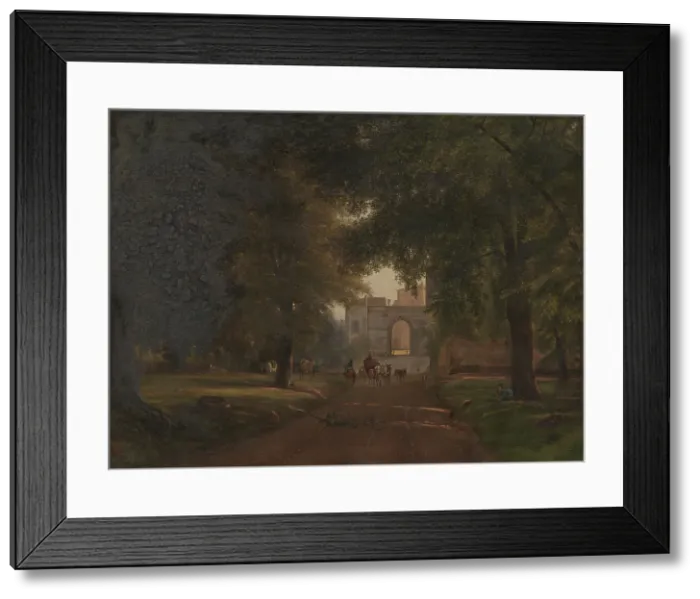 Framed Print : Outside Ariccia, 1882. Creator: Thorald Brendstrup Framed Print : Outside Ariccia, 1882. Creator: Thorald Brendstrup