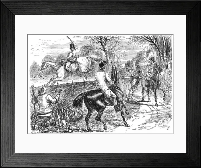 Framed Print : Very Polite: The Party on the Grey, having invited some Strangers to Lunch...1856. Creator: Joseph Swain Framed Print : Very Polite: The Party on the Grey, having invited some Strangers to Lunch...1856. Creator: Joseph Swain