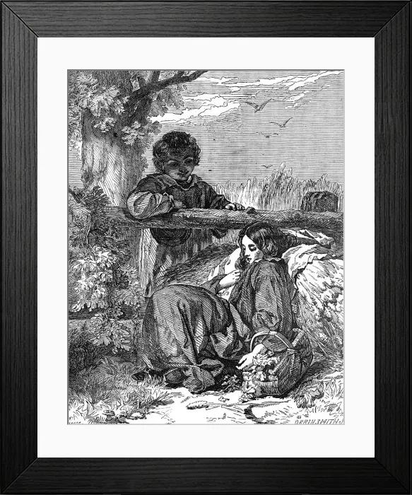 Framed Print : Simon and Iphigenia - painted by F. Underhill - from the Exhibition of the Society of British Arti Creator: Harvey Orrin Smith. Simon and Iphigenia - painted by F Framed Print : Simon and Iphigenia - painted by F. Underhill - from the Exhibition of the Society of British Arti Creator: Harvey Orrin Smith. Simon and Iphigenia - painted by F