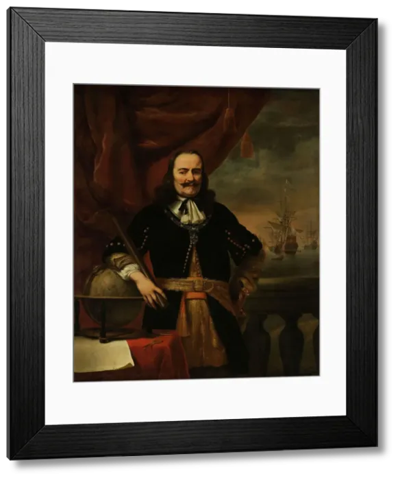 Framed Print : Michiel de Ruyter as Lieutenant-Admiral, 1667. Creator: Ferdinand Bol Framed Print : Michiel de Ruyter as Lieutenant-Admiral, 1667. Creator: Ferdinand Bol