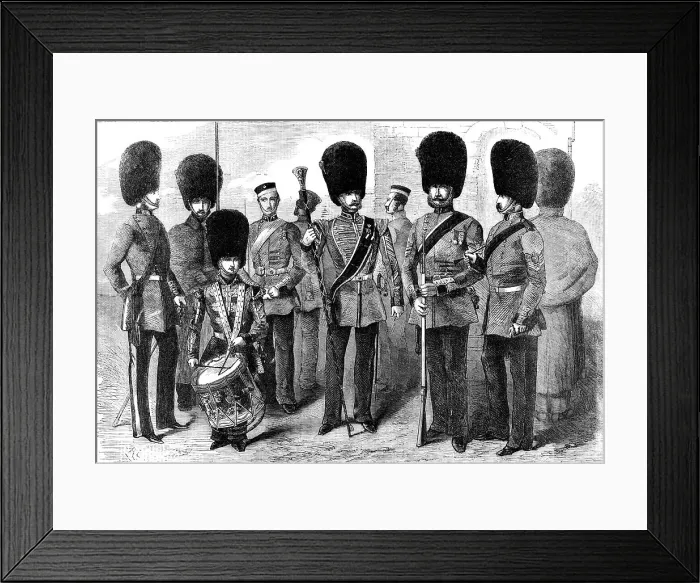 Framed Print : New Uniform of the Coldstream Guards, 1856. Creator: Unknown Framed Print : New Uniform of the Coldstream Guards, 1856. Creator: Unknown