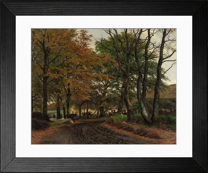 Framed Print : Path under ancient trees, 1882. Creator: Viggo Christian Frederik Vilhelm Pedersen Framed Print : Path under ancient trees, 1882. Creator: Viggo Christian Frederik Vilhelm Pedersen