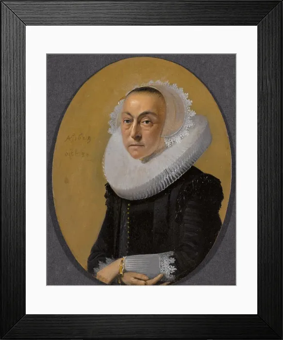 Framed Print : Portrait of a Woman, 1629. Creator: Willem Cornelisz Duyster Framed Print : Portrait of a Woman, 1629. Creator: Willem Cornelisz Duyster