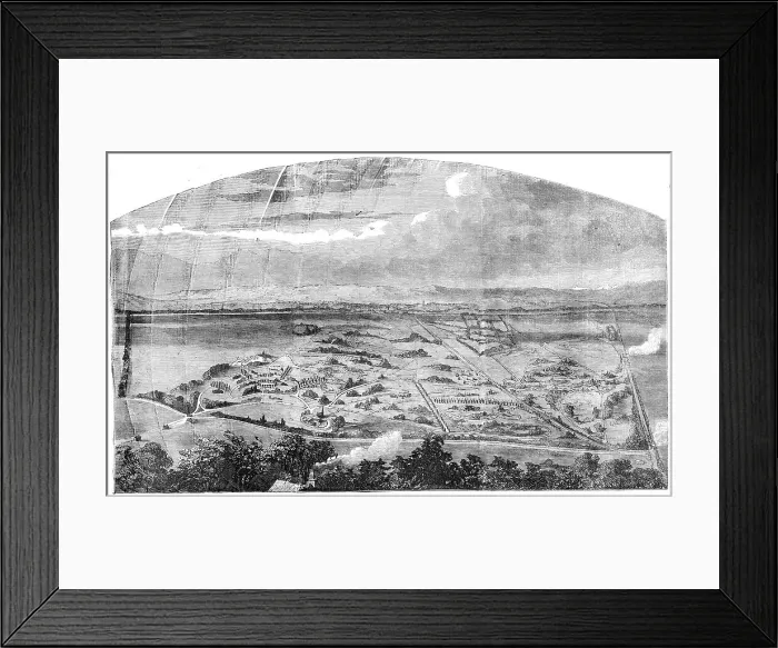 Framed Print : Great Cemetery at Woking - general view, 1856. Creator: Unknown Framed Print : Great Cemetery at Woking - general view, 1856. Creator: Unknown