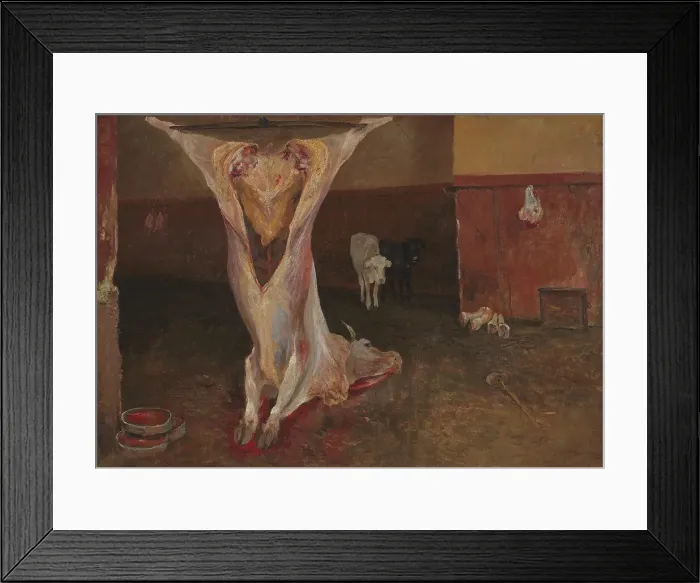 Framed Print : Carcase of an Ox. Rome, 1883-1884. Creator: Theodor Esbern Philipsen Framed Print : Carcase of an Ox. Rome, 1883-1884. Creator: Theodor Esbern Philipsen