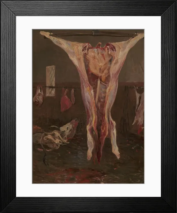 Framed Print : A Slaughtered Ox, Rome, 1883-1884. Creator: Theodor Esbern Philipsen Framed Print : A Slaughtered Ox, Rome, 1883-1884. Creator: Theodor Esbern Philipsen