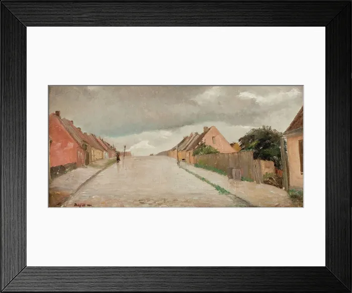 Framed Print : Bakkegade, Hillerod, 1884. Creator: Albert Gottschalk Framed Print : Bakkegade, Hillerod, 1884. Creator: Albert Gottschalk
