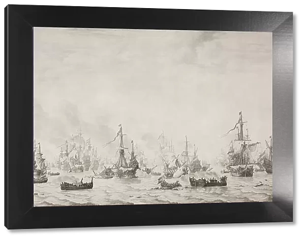 The Battle of the Downs, 1659. Creator: Willem van de Velde I