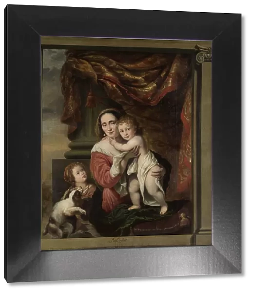 Caritas: Joanna de Geer (1629-1691) with her Children Cecilia Trip (1660-1728)... 1662-1669. Creator: Ferdinand Bol