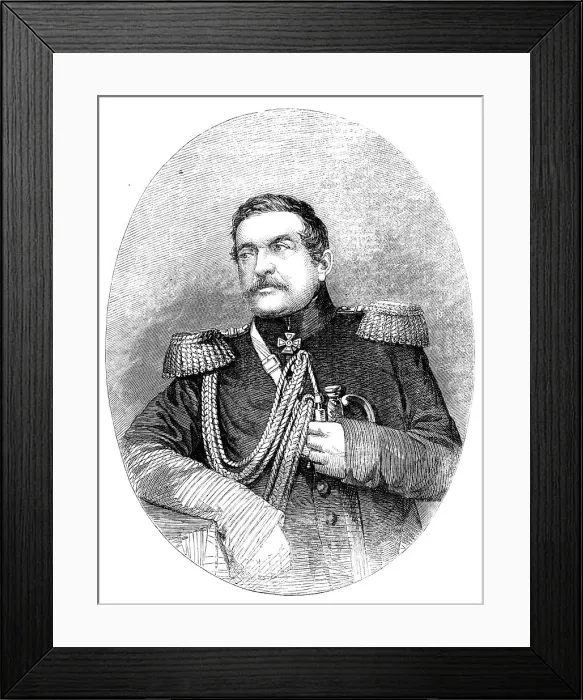 Framed Print : General Mouravieff, the Captor of Kars (from a photograph by Weingartner, of Moscow), 1856. Creator: Unknown Framed Print : General Mouravieff, the Captor of Kars (from a photograph by Weingartner, of Moscow), 1856. Creator: Unknown