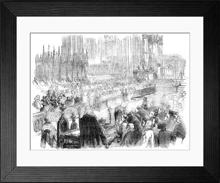 Framed Print : The Bishop of Bath and Wells (Lord Auckland) preaching the Thanks-Giving Sermon, in Westminster Abbe Creator: Unknown Framed Print : The Bishop of Bath and Wells (Lord Auckland) preaching the Thanks-Giving Sermon, in Westminster Abbe Creator: Unknown