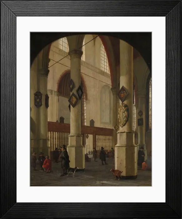 Framed Print : View of the Oude Kerk in Delft, 1654. Creator: Hendrick Cornelisz van Vliet Framed Print : View of the Oude Kerk in Delft, 1654. Creator: Hendrick Cornelisz van Vliet