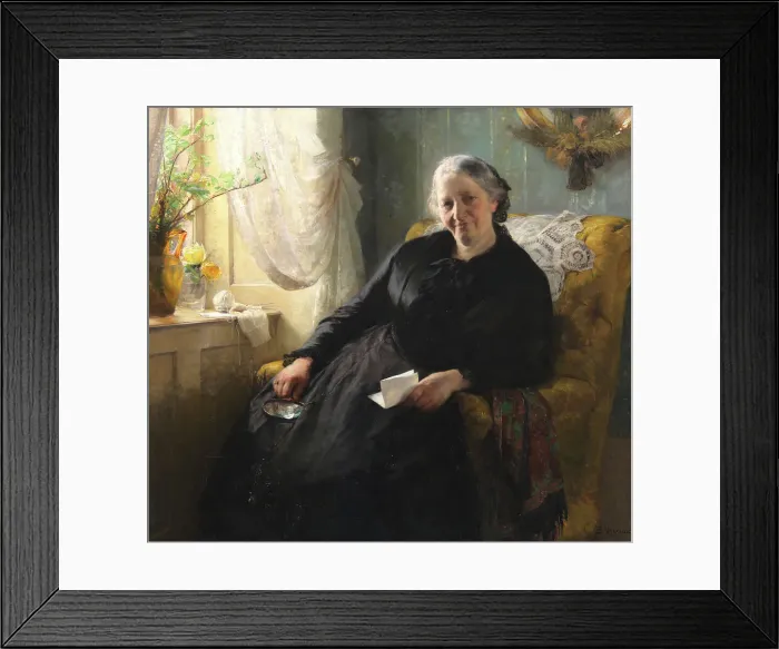 Framed Print : Portrait of Cecilie Trier, née Melchior, 1885. Creator: Bertha Wegmann Framed Print : Portrait of Cecilie Trier, née Melchior, 1885. Creator: Bertha Wegmann