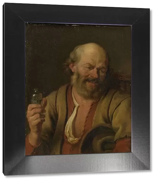 A Man with a Gin Bottle, 1660-1680. Creator: Ary de Vois